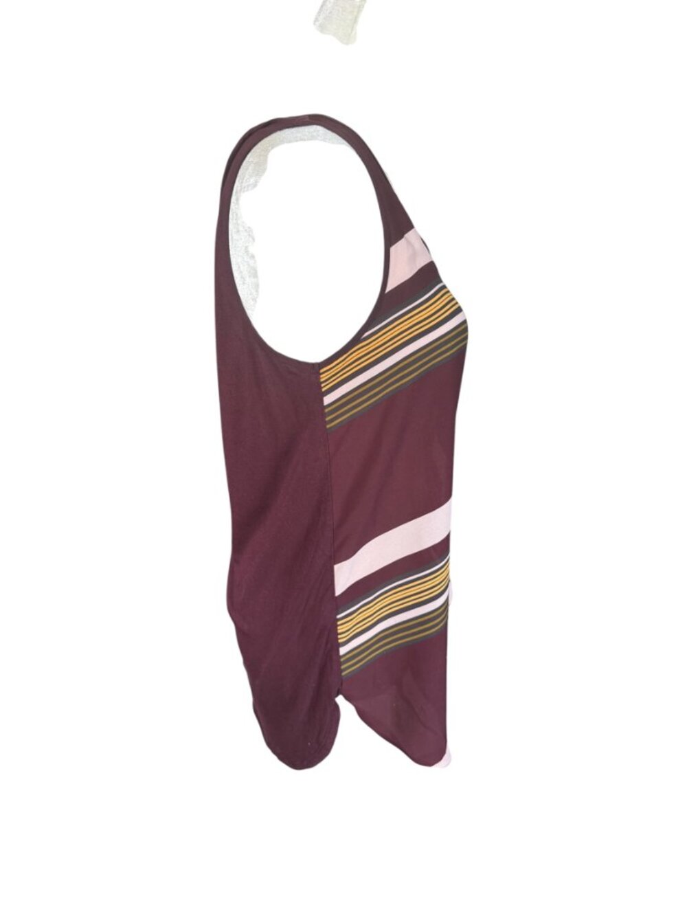 LOFT Outlet plum sheer-like v-neck sleeveless tank top women's size Small - Picture 3 of 7